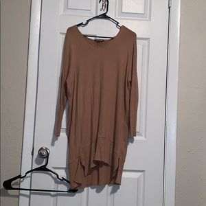 High-low sweater dress